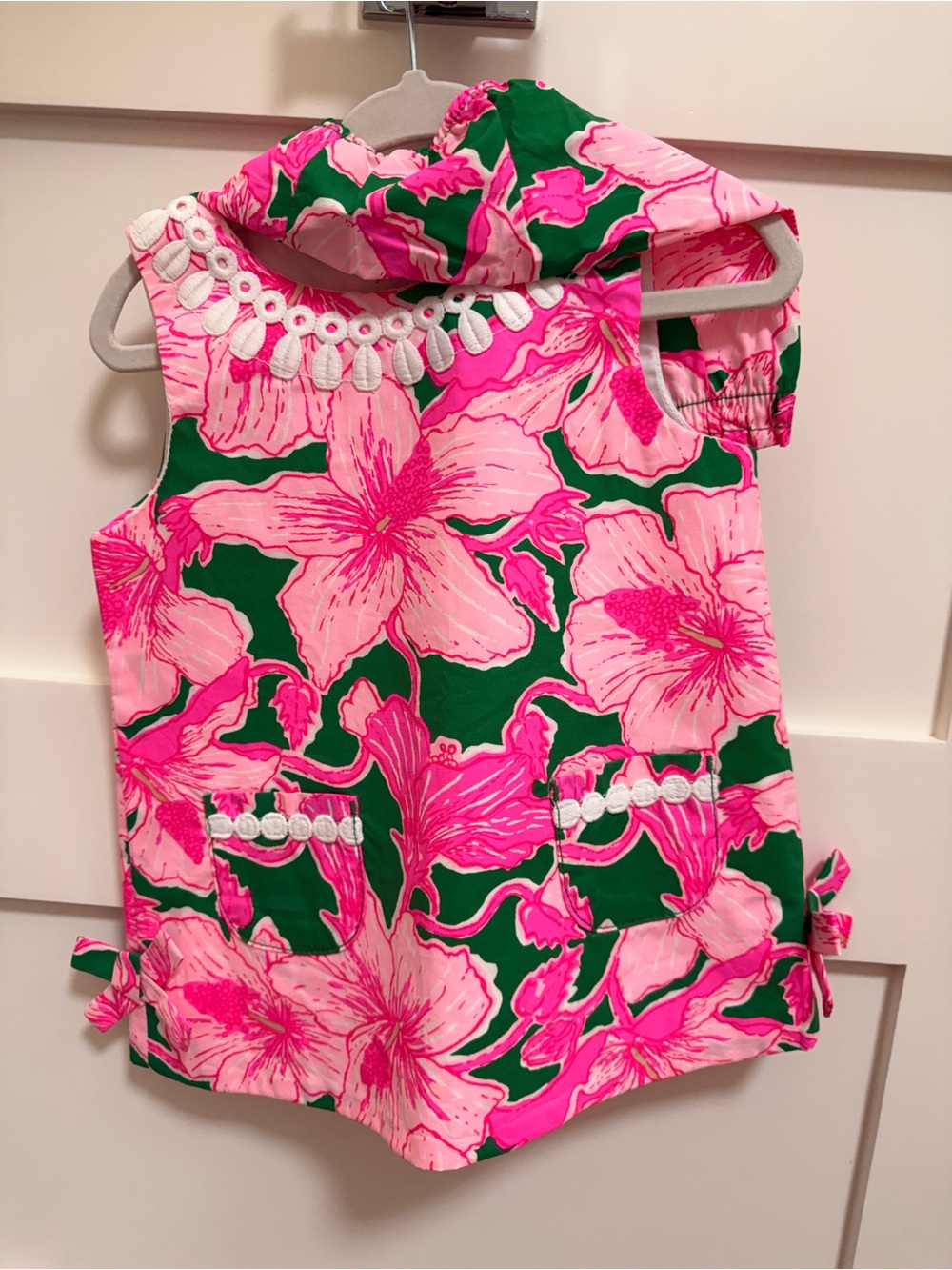 Lilly Pulitzer Pink and Green Floral Dress with bloomers